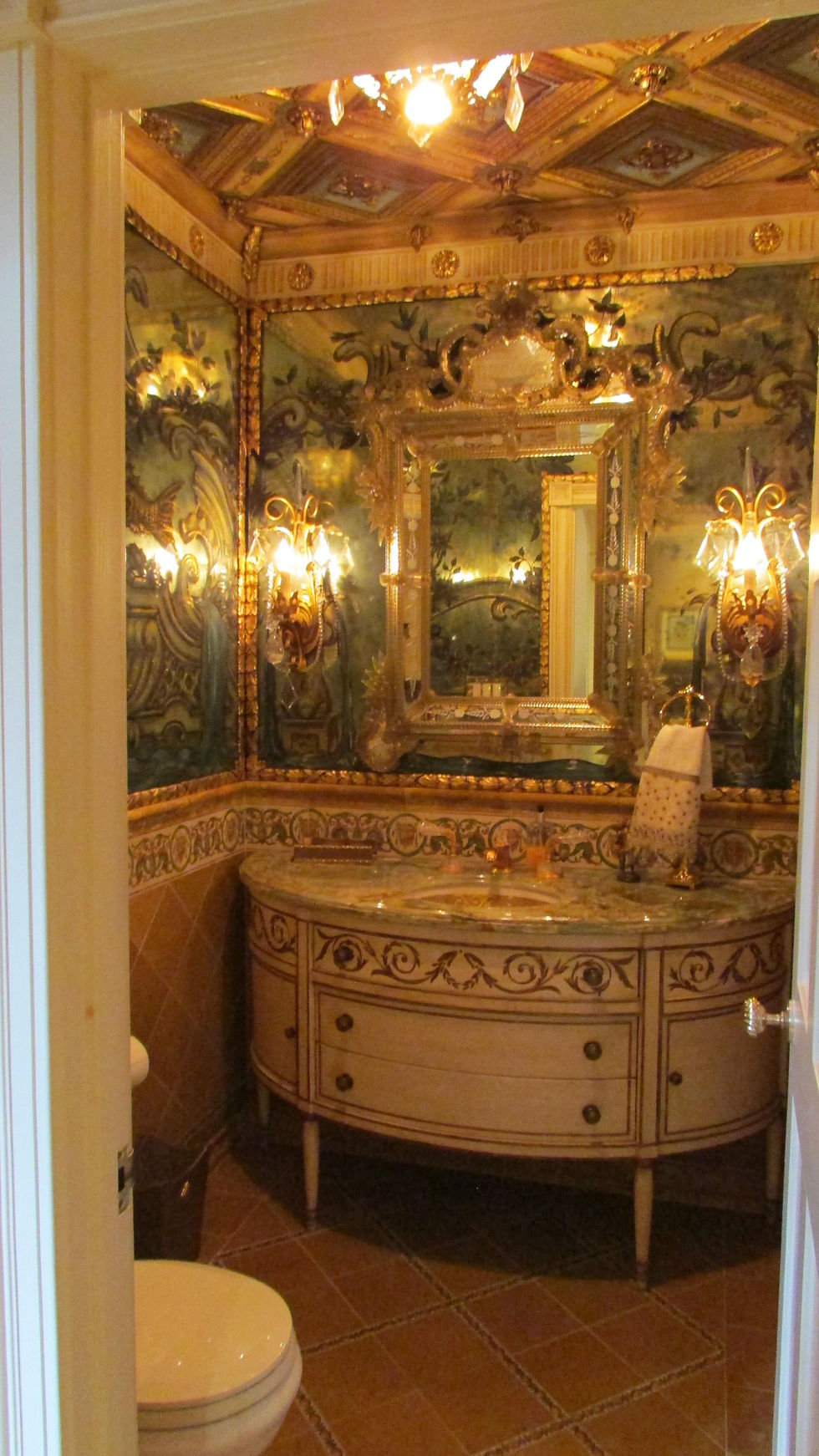 Gilded and Glass Powder
