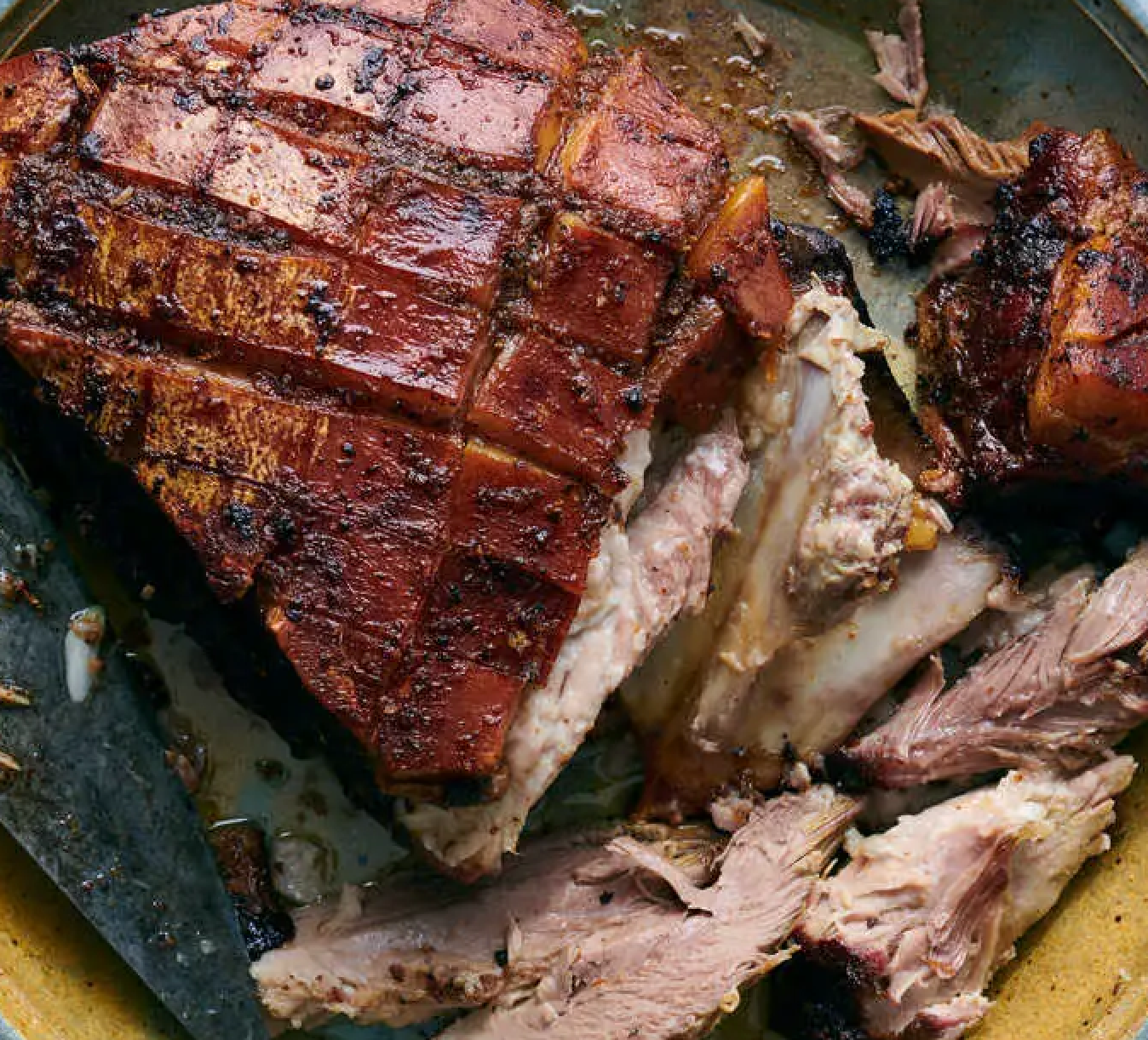 Pernil with Arroz con Gandules