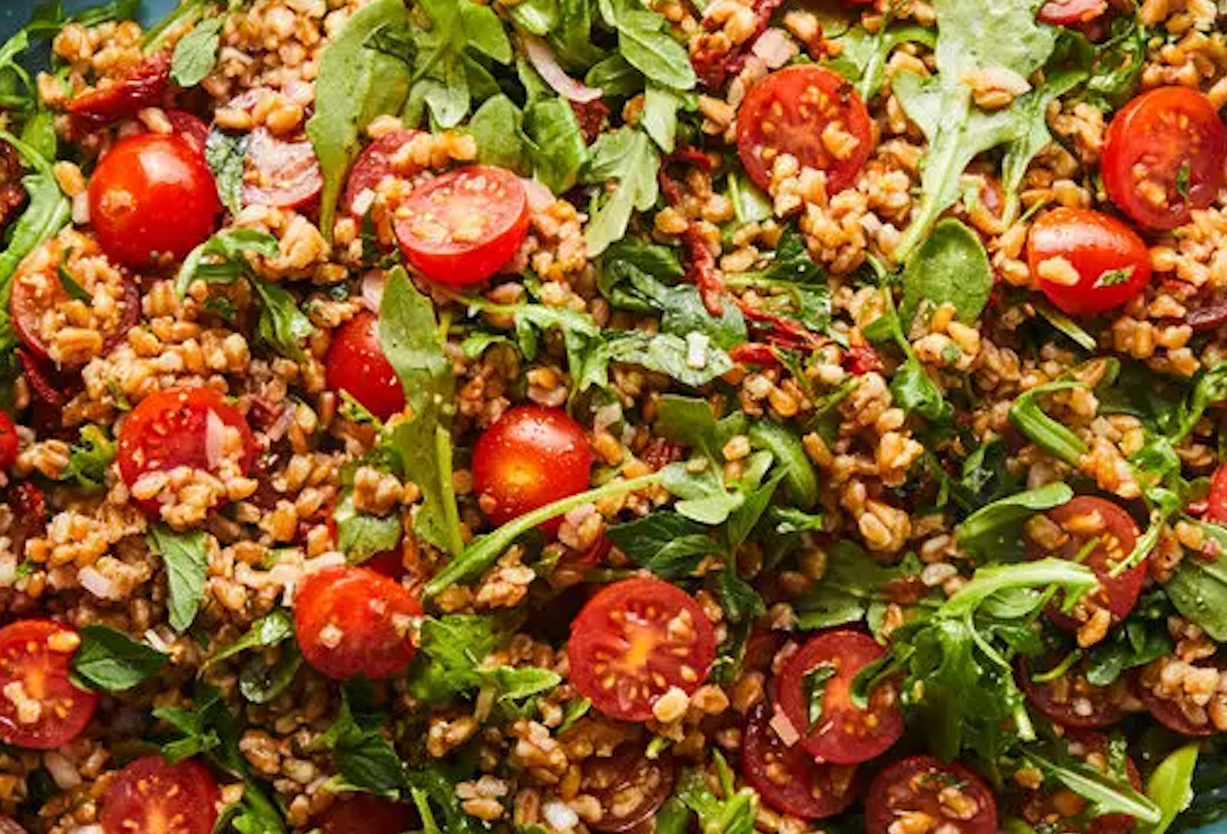 Tomato and Farro Salad with Arugula