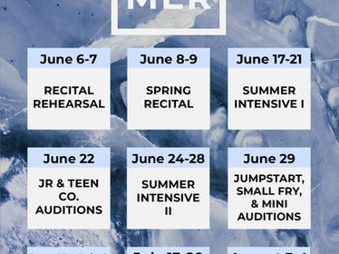 ANNOUNCEMENT: DMA Summer Calendar