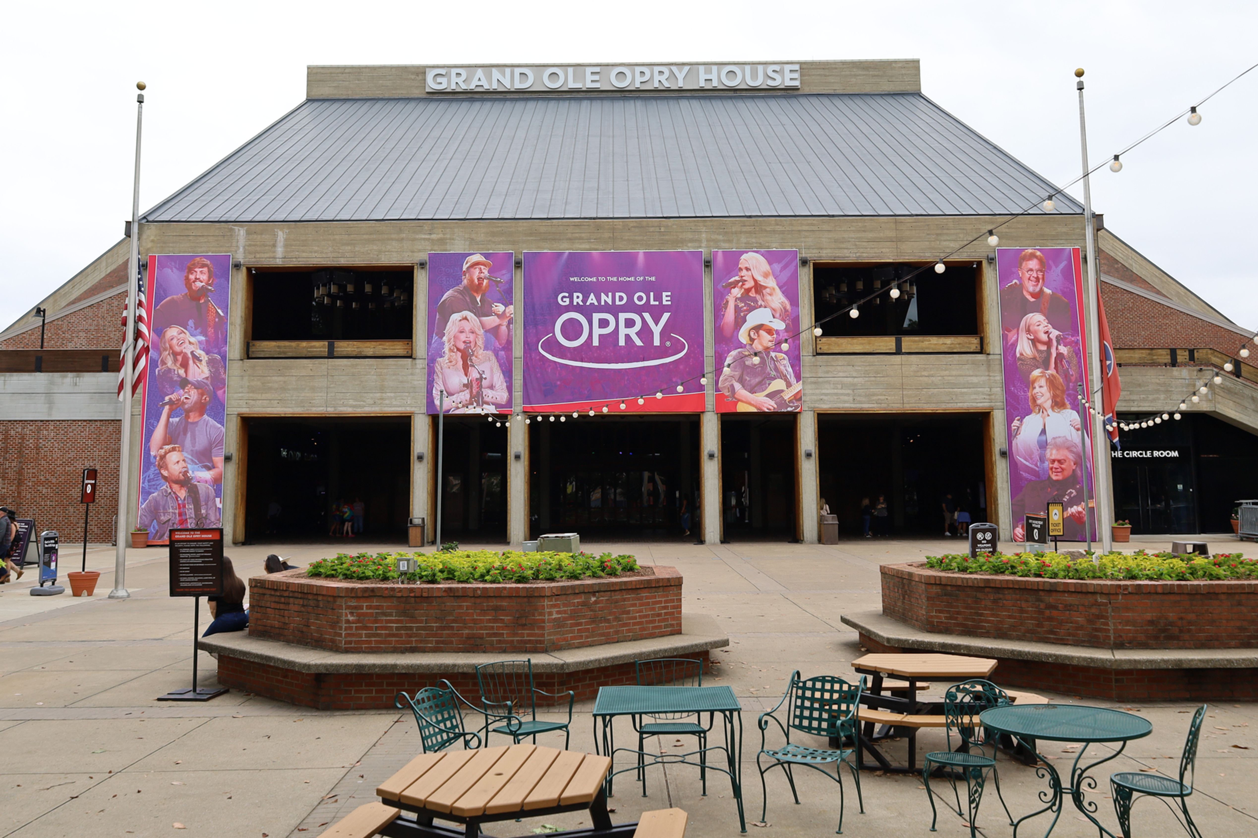 Exterior of the Grand Ole Opry House in Nashville, Tennessee