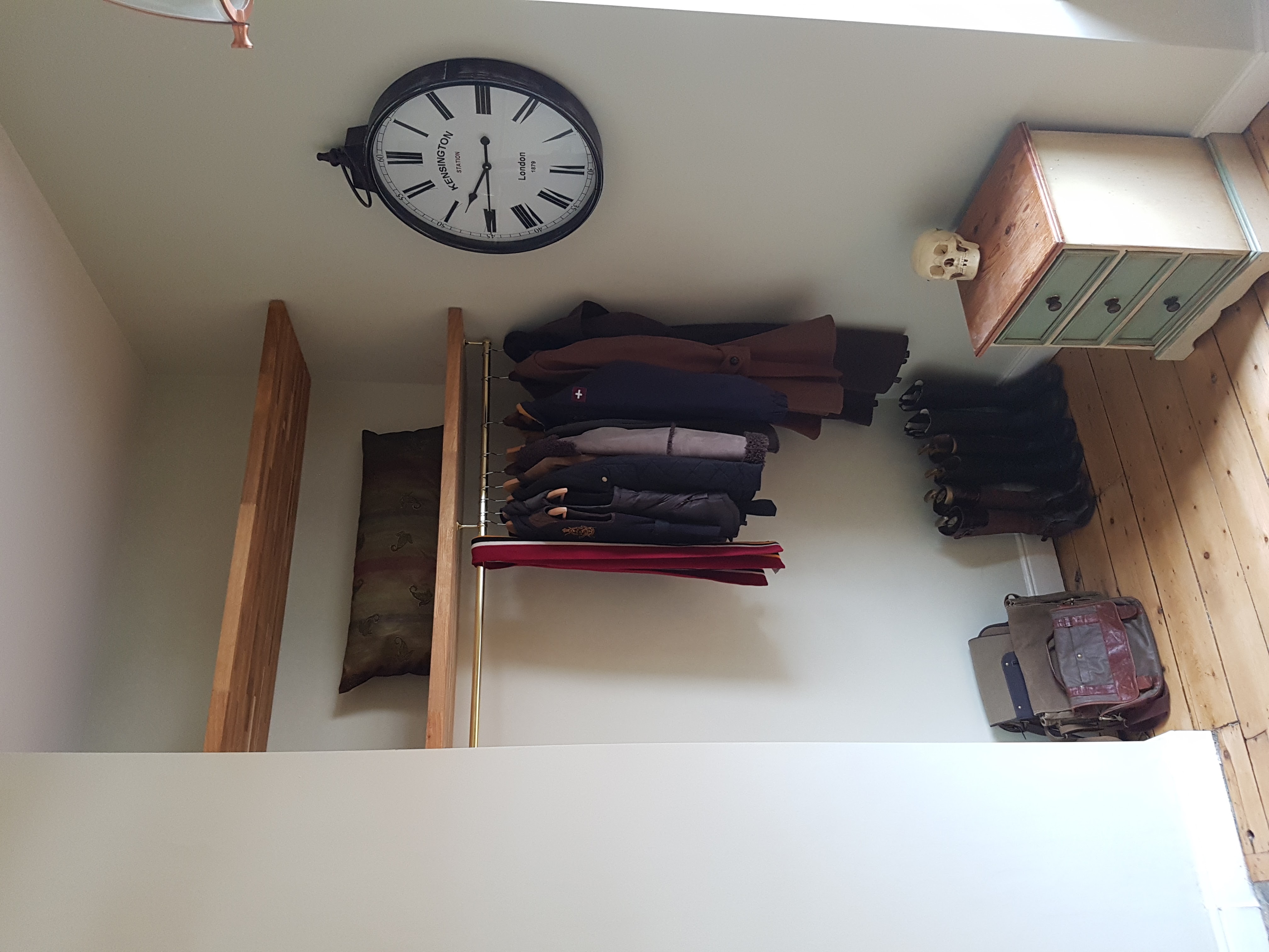 Solid oak floating shelf