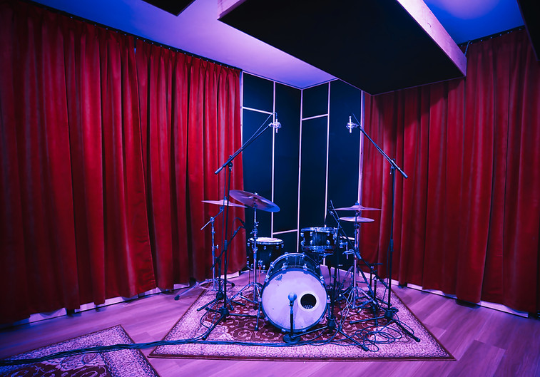 Live Drum Recording in Dedicated Live Room at Umbrella Sound Studio 