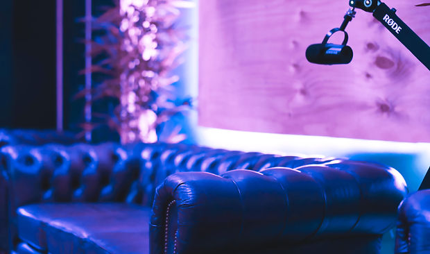 Client Couches in Umbrella Sound Studio Mix Room