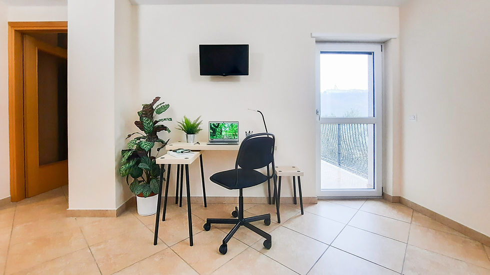Desk with ergonomic chair