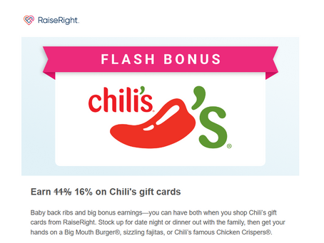 Gift Card Program Reminder