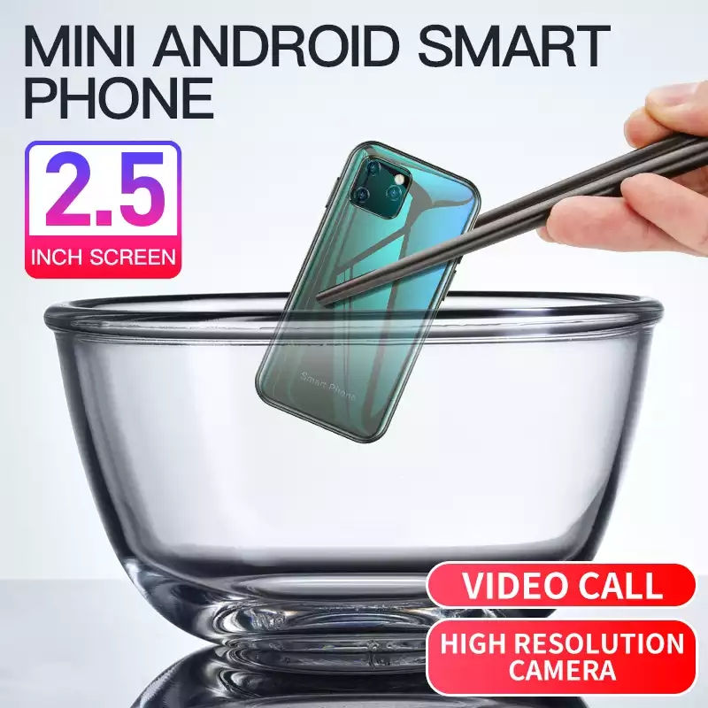 Thumbnail: 3G Mini Smart Android Phone SOYES XS11 WIFI GPS RAM 1GB ROM 8GB Quad C