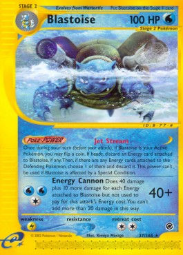 2002 Pokémon Expedition Blastoise #37 PSA 9