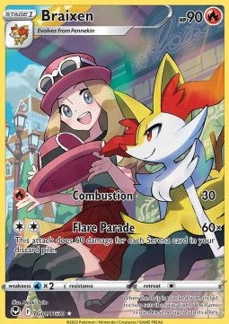 2022 Pokémon Braixen SIT #TG01 RAW