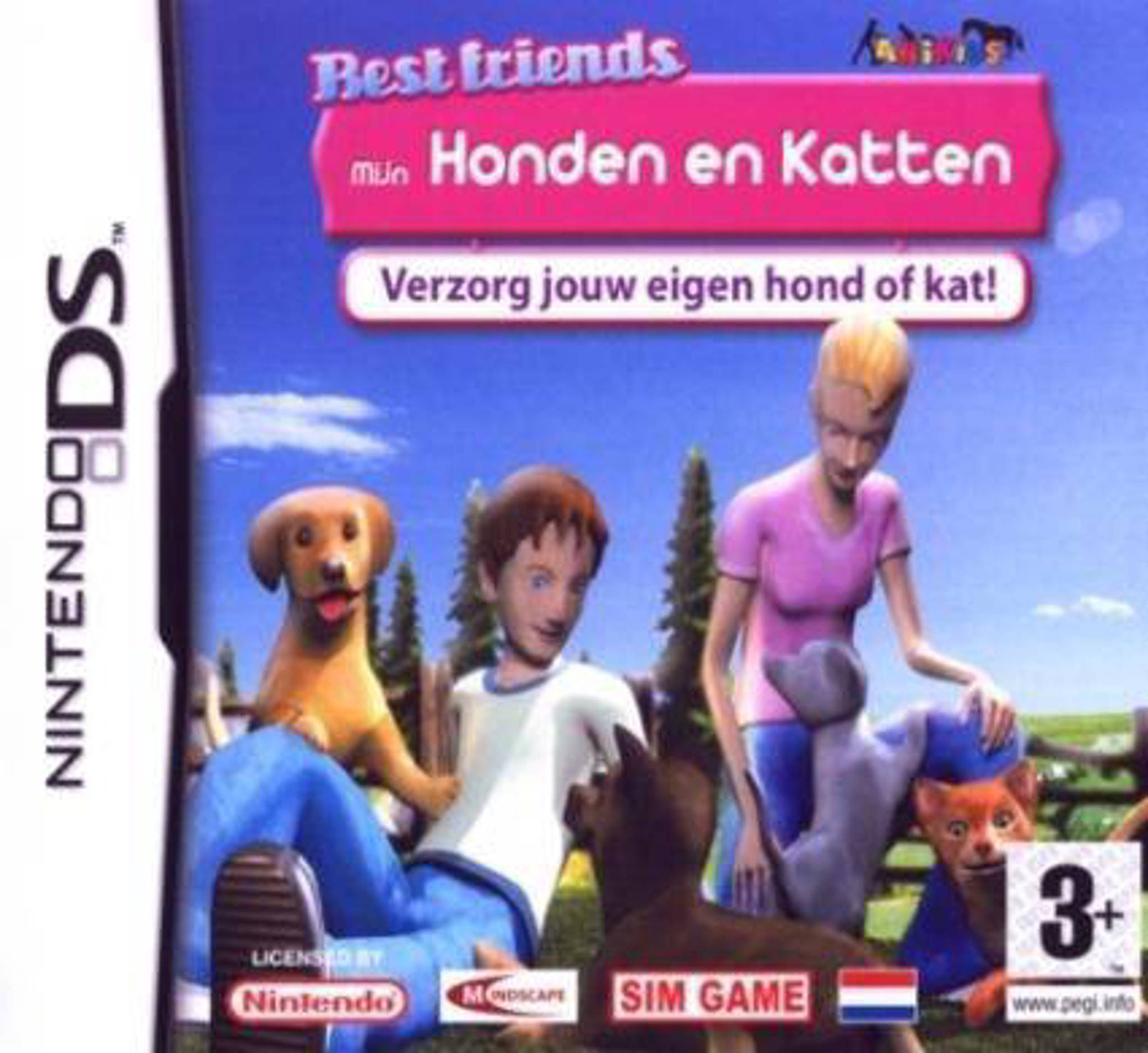Nintendo DS best friends honden en katten