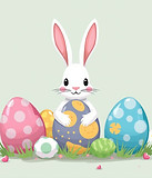 bunnies, colorful eggs.jpg