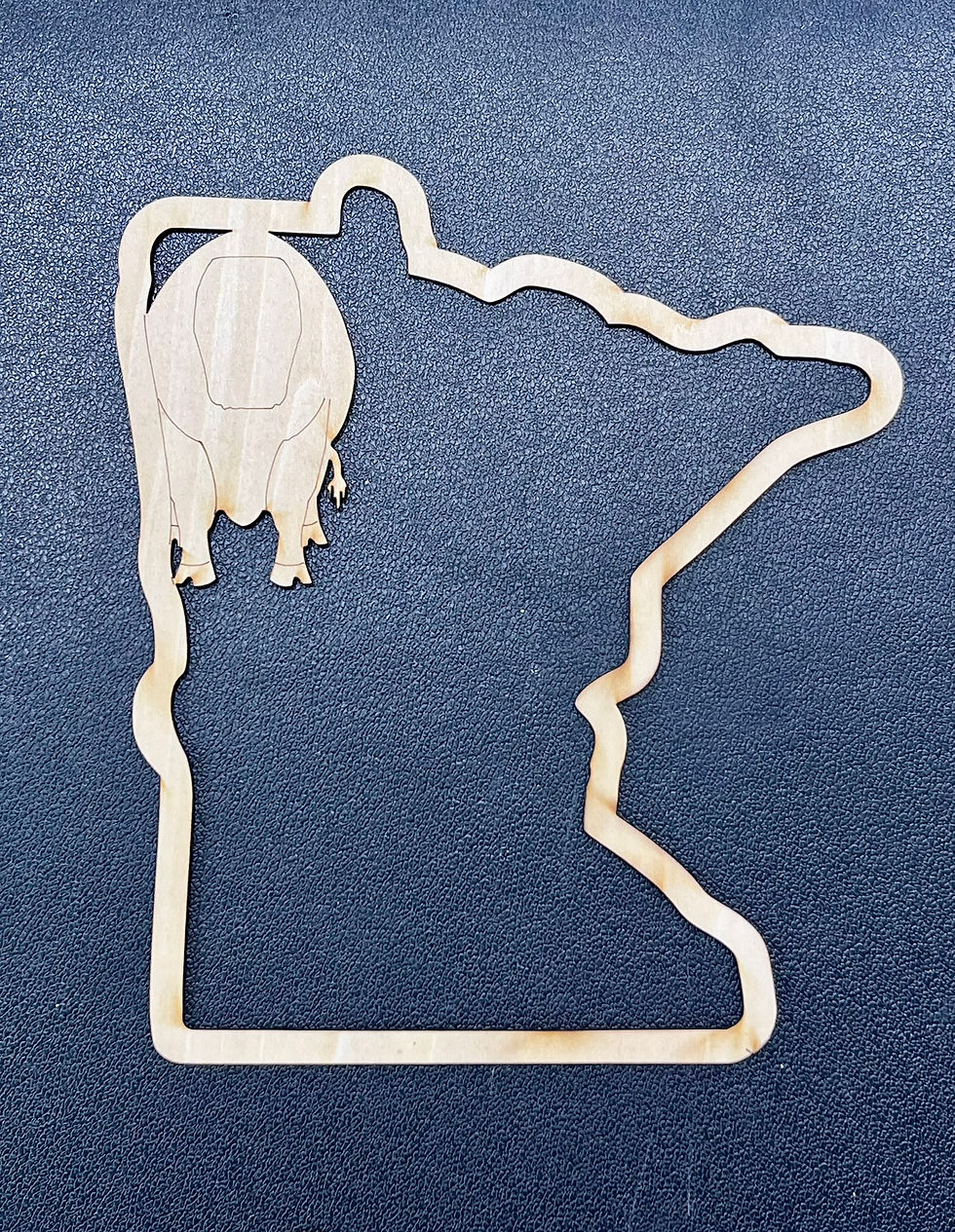 Thumbnail: 🪵 Paul and Babe’s Woodland Journey – Minnesota Layered Sign