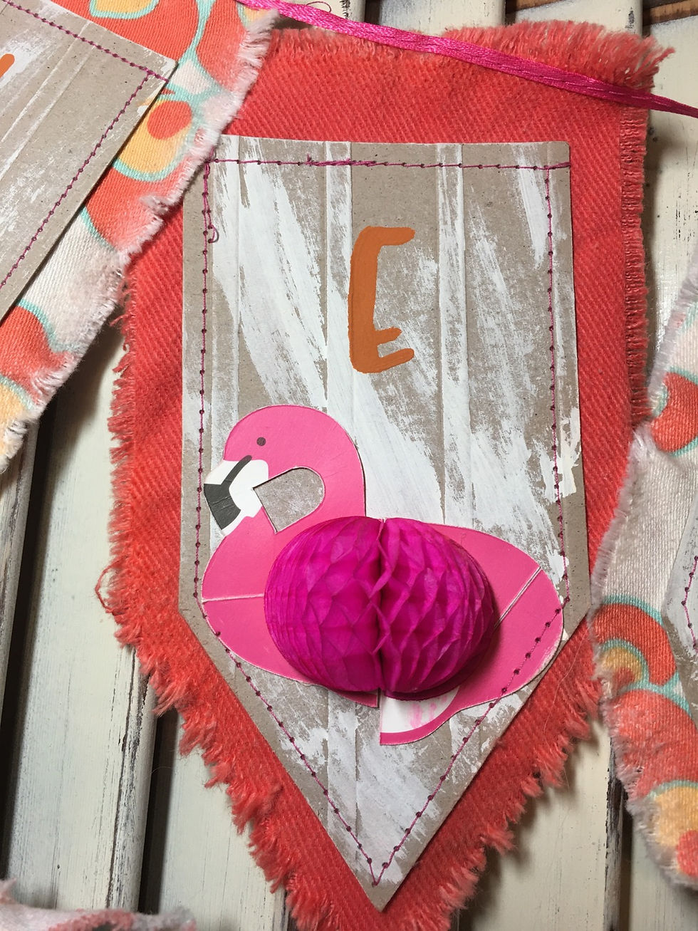 Thumbnail: Hello Summer - pineapple and flamingo banner