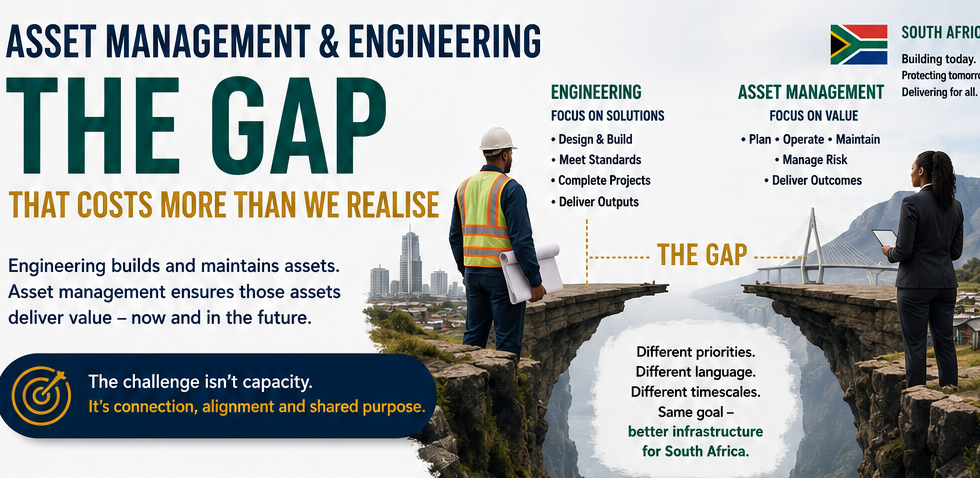 Bridging the Gap Between Engineering and Asset Management: The Missing Link in South Africa's Infrastructure Delivery