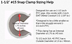 #15 Snap Clamp Sizing Help