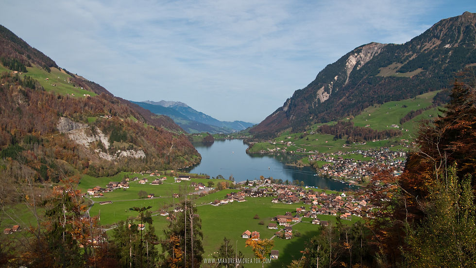 Typical Swiss landscape