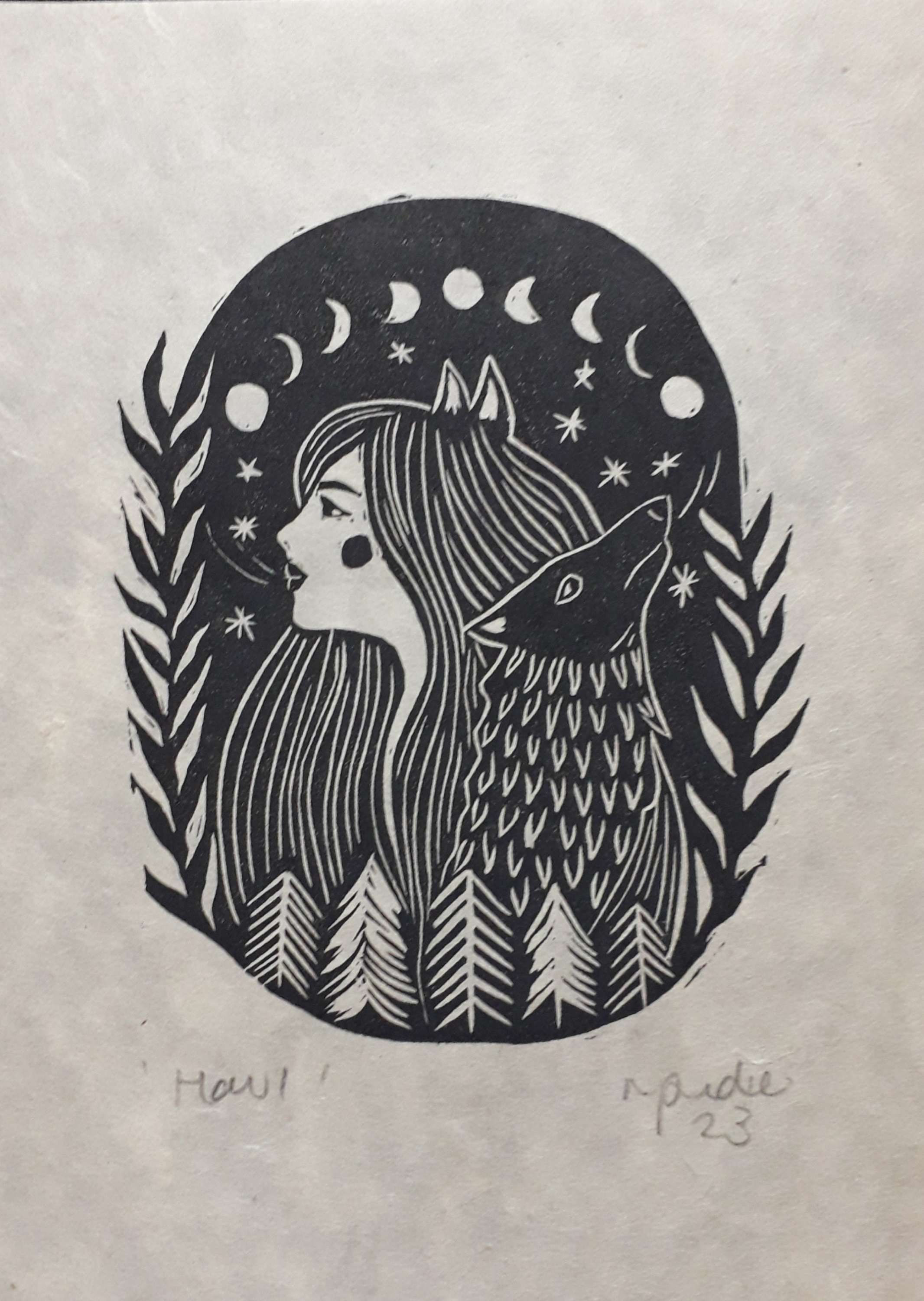 "Howl" By @PRINTSBYTHEBAY