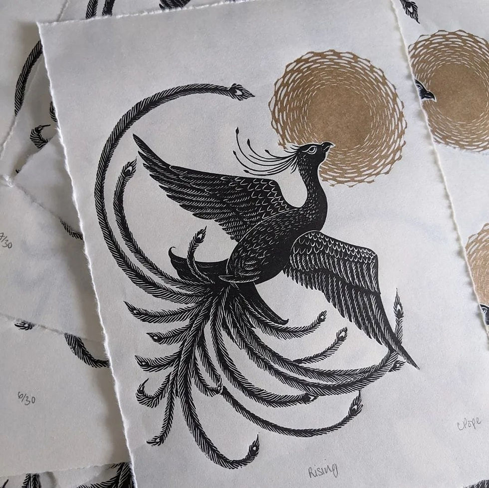 "Rising" by Charlotte Pope @inkandburnish