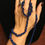 Thumbnail: Cobalt Blue Beaded Necklace - 34"