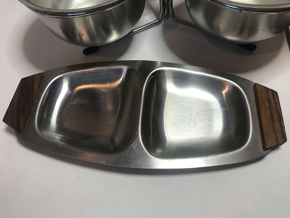 Thumbnail: MCM Mid Century Modern Steel Wood Bar Ware Bottle Opener