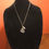 Thumbnail: Natural Stone Pendant Hand-Made on Gold-Toned Chain - 24"