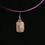 Thumbnail: Polished Purple stone on Multi-Strand Purple Wire - 15"
