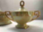 Thumbnail: Antique MZ Altrohlua Art Deco Lustreware Sugar and Creamer Set