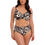 Thumbnail: Fantasie Aruba Nights Underwired Full Cup Bikini Top - Blk/Cream - FS505305LAC