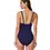 Thumbnail: Profile by Gottex Retro Riviera Halter Netted Crochet Swimsuit - Blue Multi