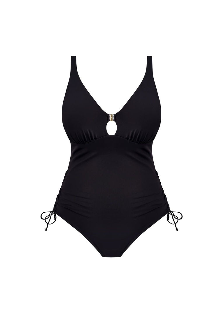 Thumbnail: Fantasie Merissa Black Non Wired Plunge Swimsuit - FS505144