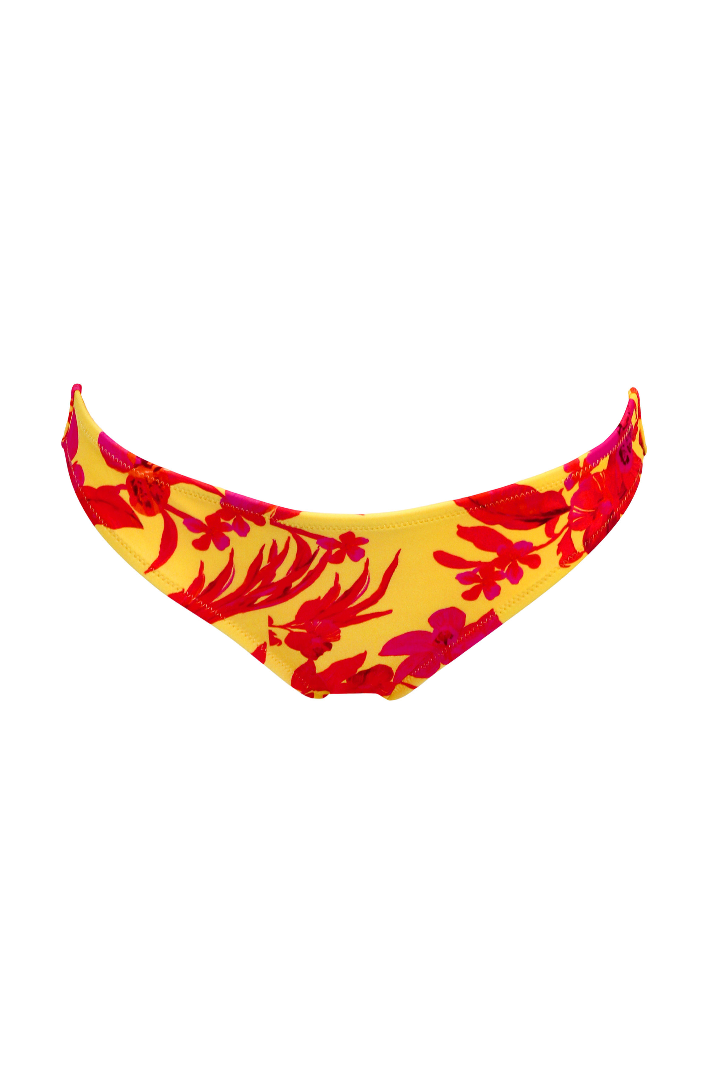 Pour Moi Heatwave Yellow Floral Bikini Bottoms - 86004