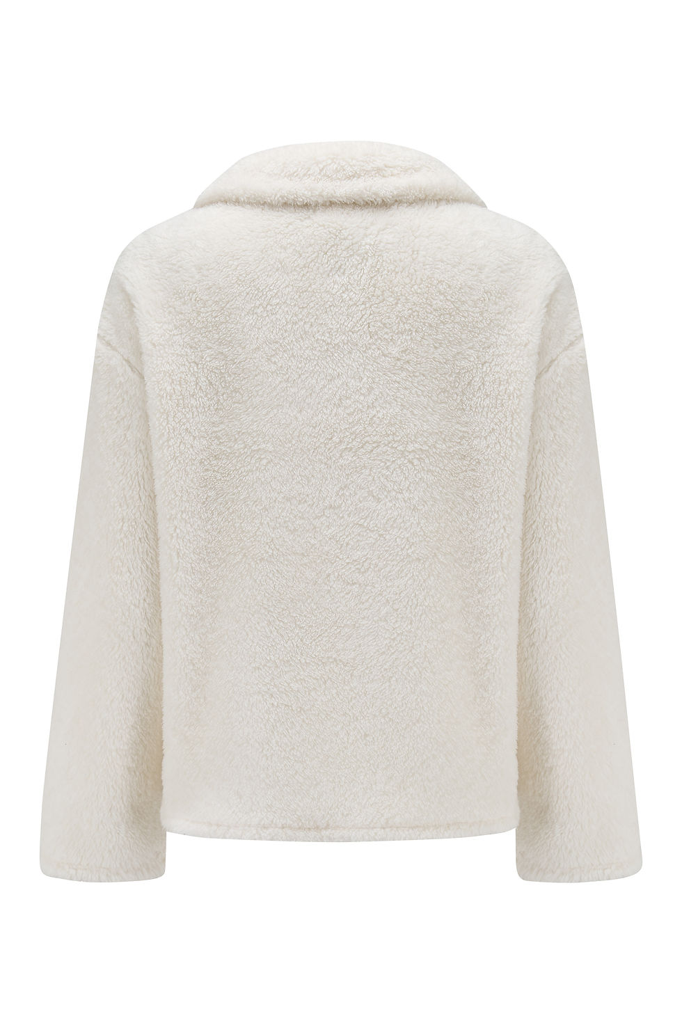 Thumbnail: Pour Moi Fluffy Quarter Zip Borg Jumper - Cream