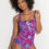 Thumbnail: Pour Moi Santa Barbara Ruched Tummy Control Swimsuit - Aquaburst - 25631