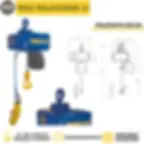 POLIPASTO MISIA 250 KG DE CADENA polipasto de guaya, maquinaria industrial elevación de cargas Colombia Bogotá Medellín