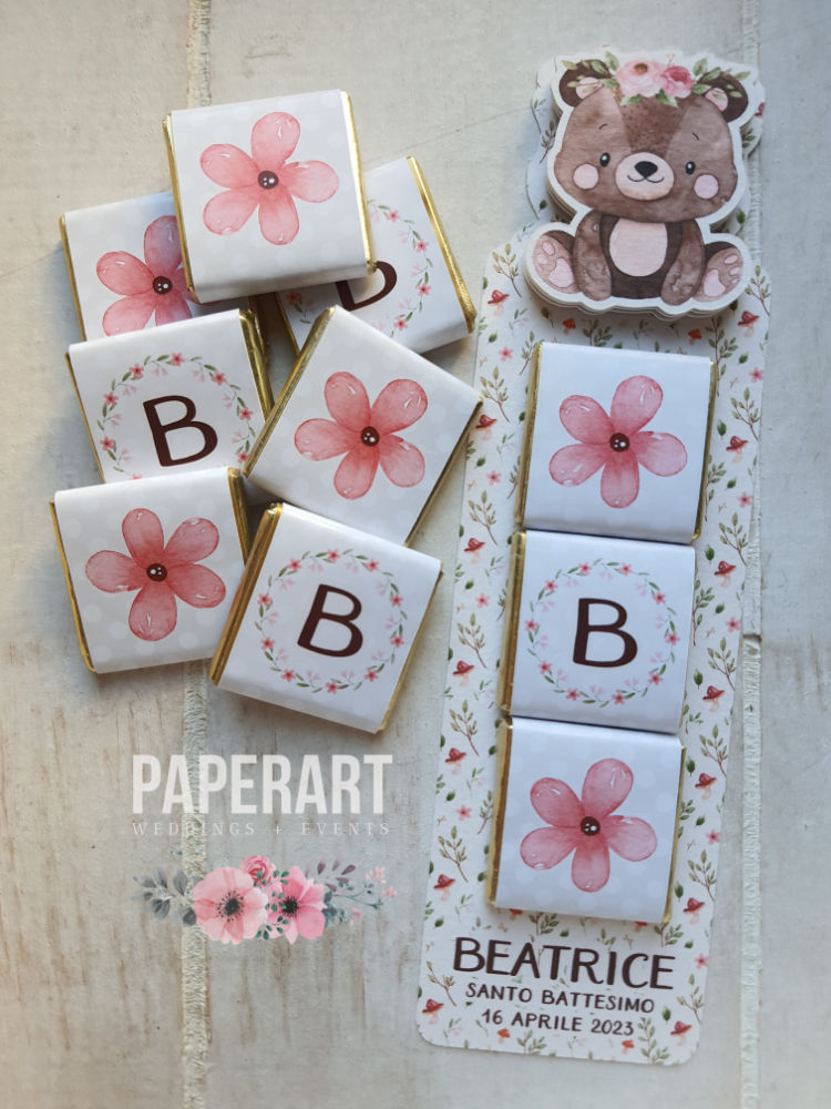 Cartolina con cioccolatini