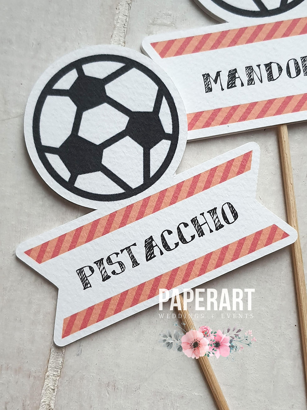 Segnagusto per confettata - Mod. Sports (calcio)