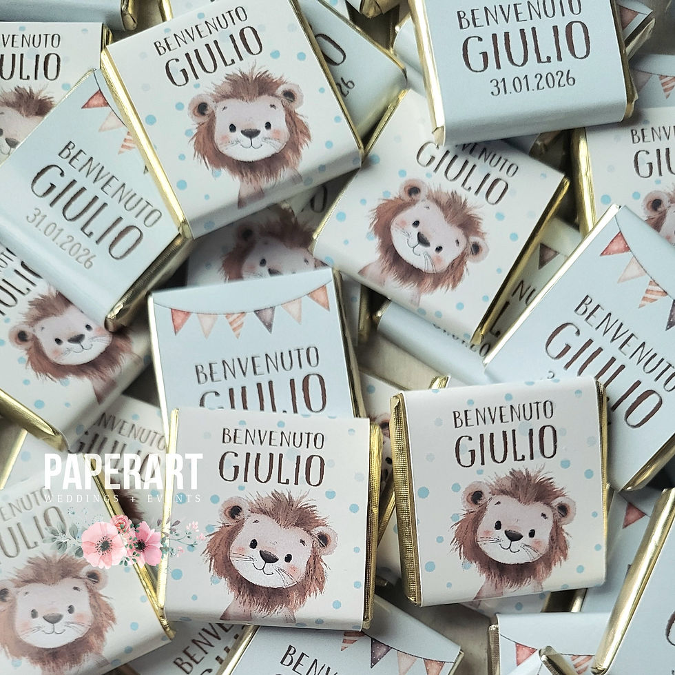 CIOCCOLATINI PERSONALIZZATI NASCITA
