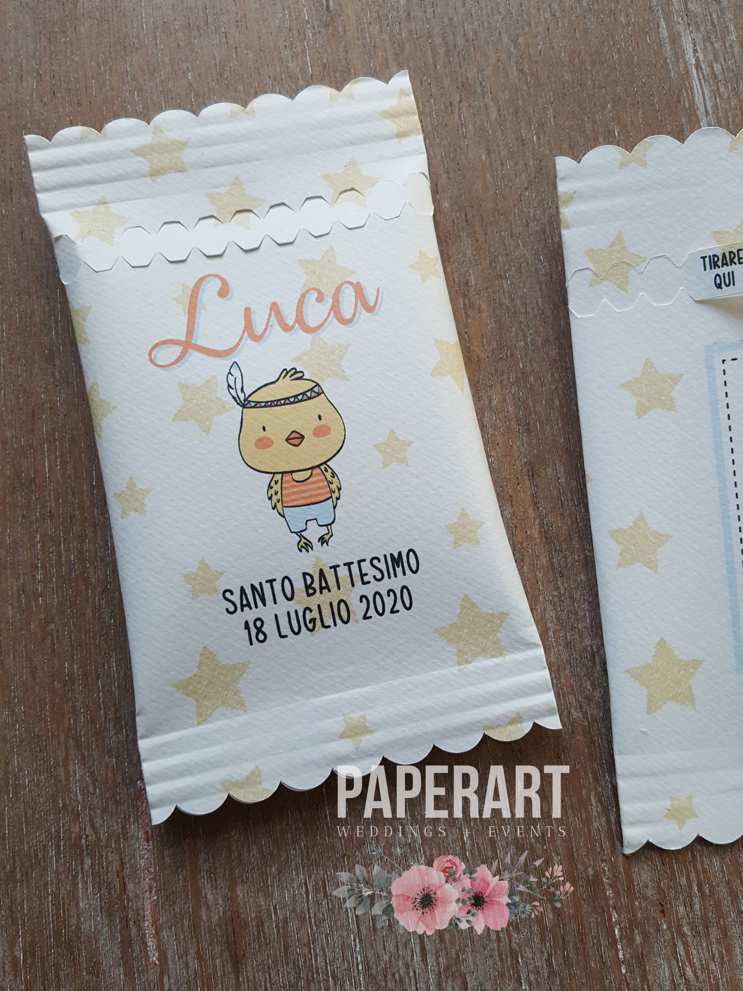 Bustina a STRAPPO - Mod. Pulcino Indiano