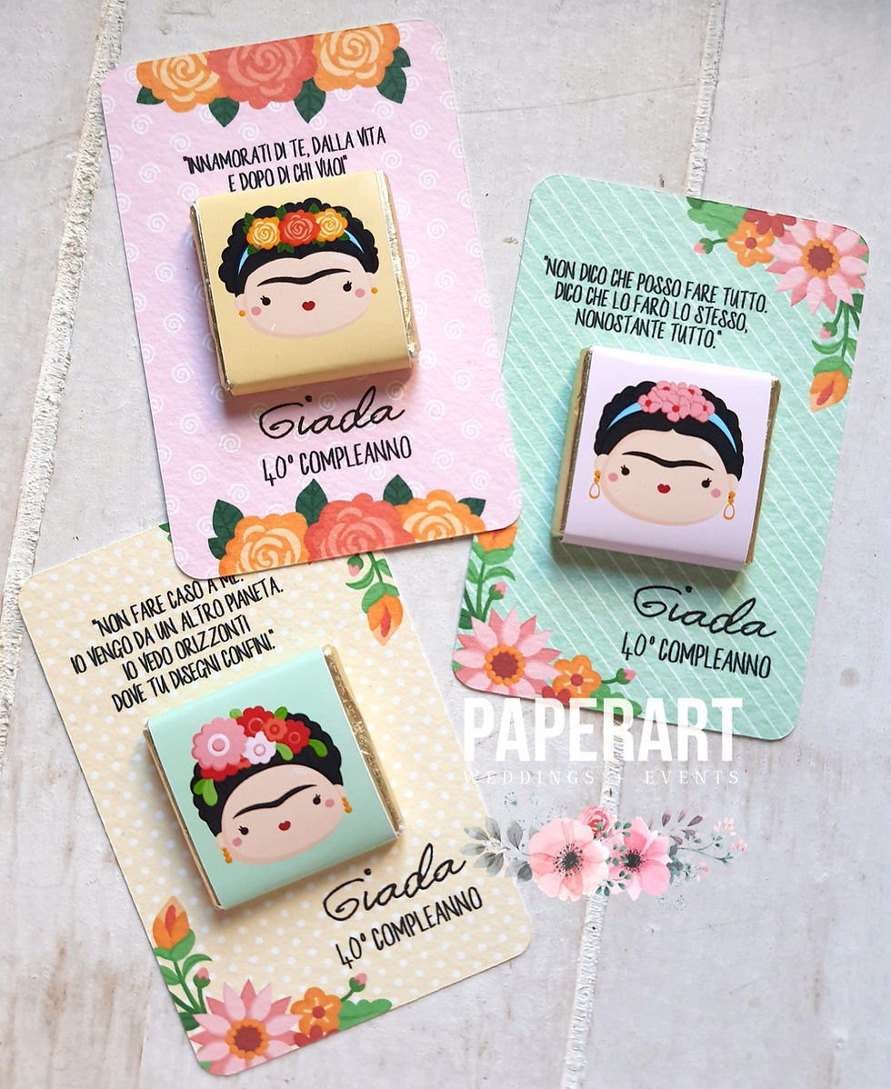 Segnaposto personalizzato cioccolatino