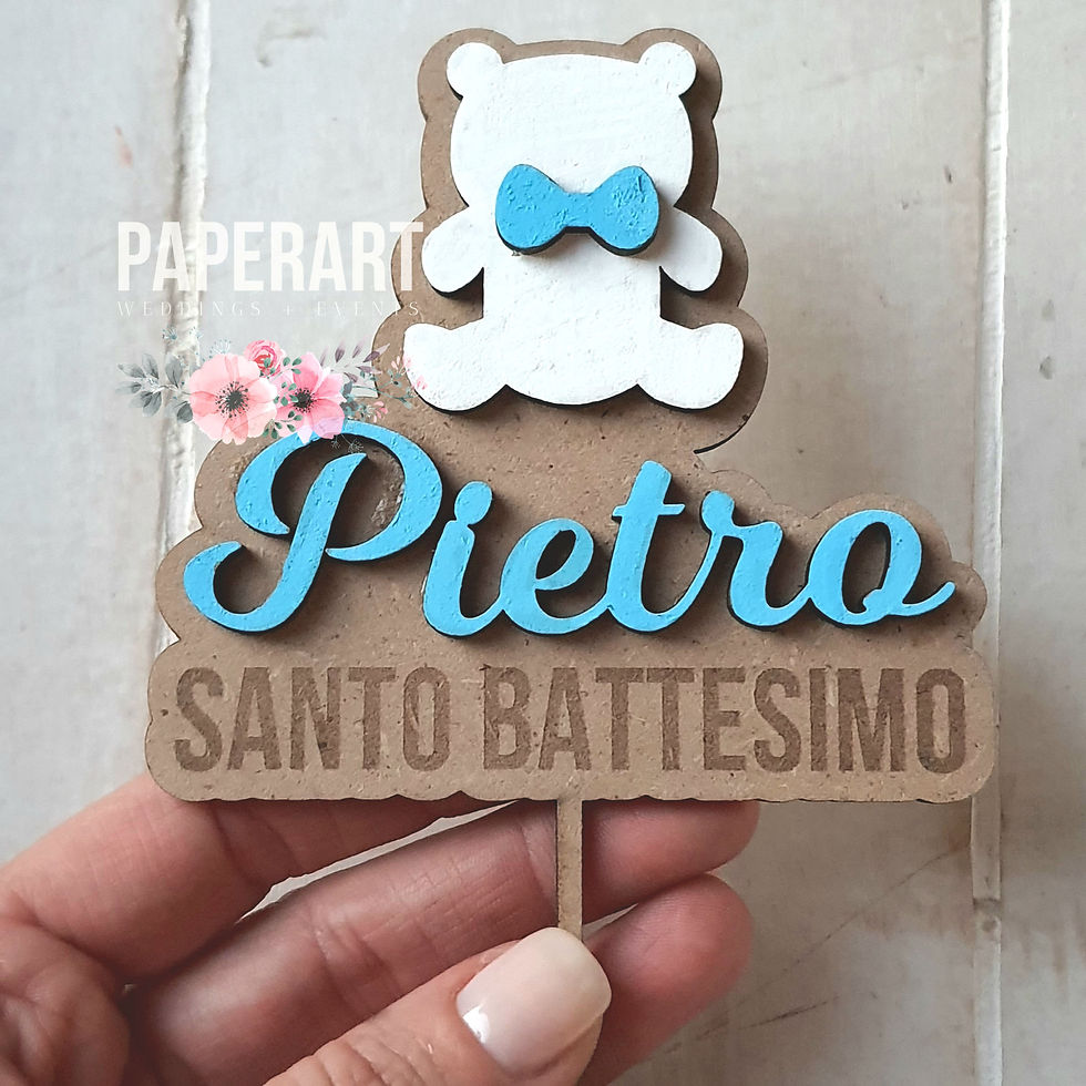 CAKE TOPPER BATTESIMO