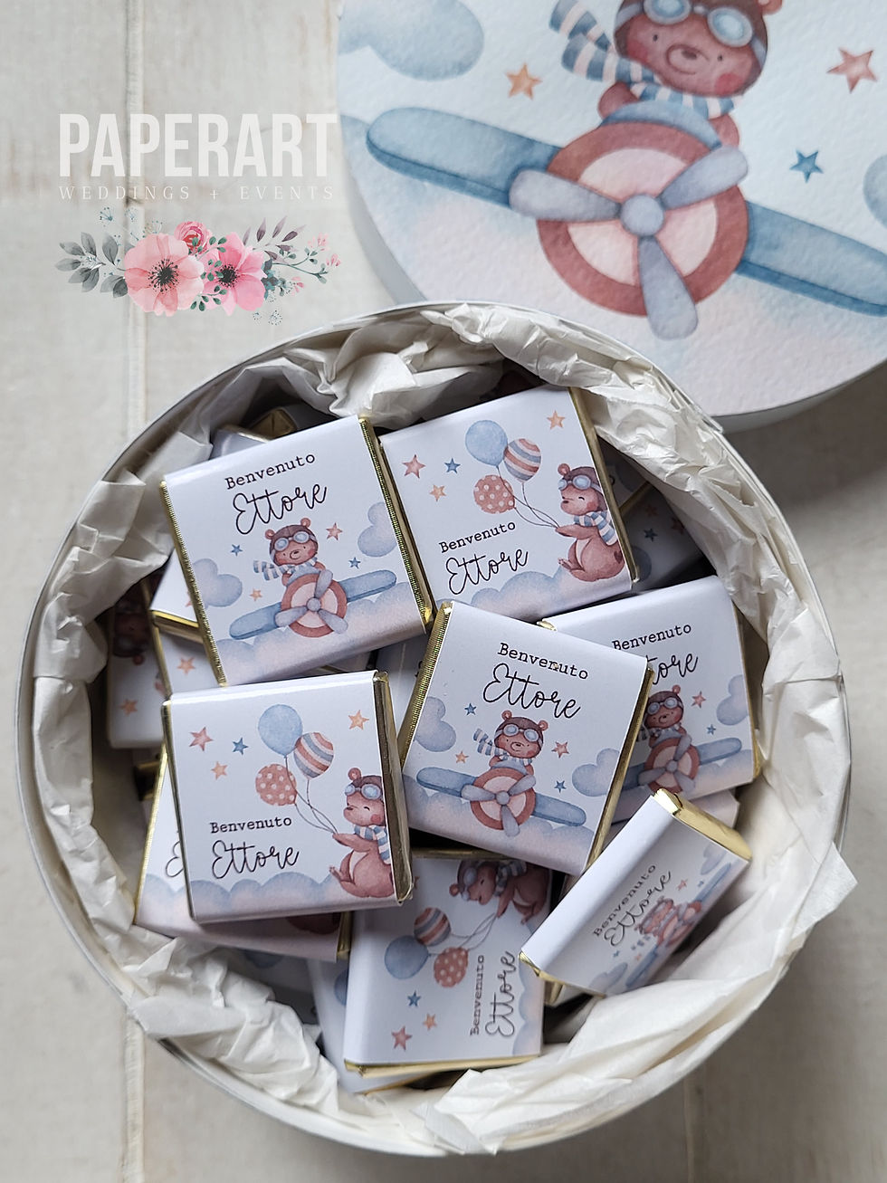 CIOCCOLATINI PERSONALIZZATI NASCITA