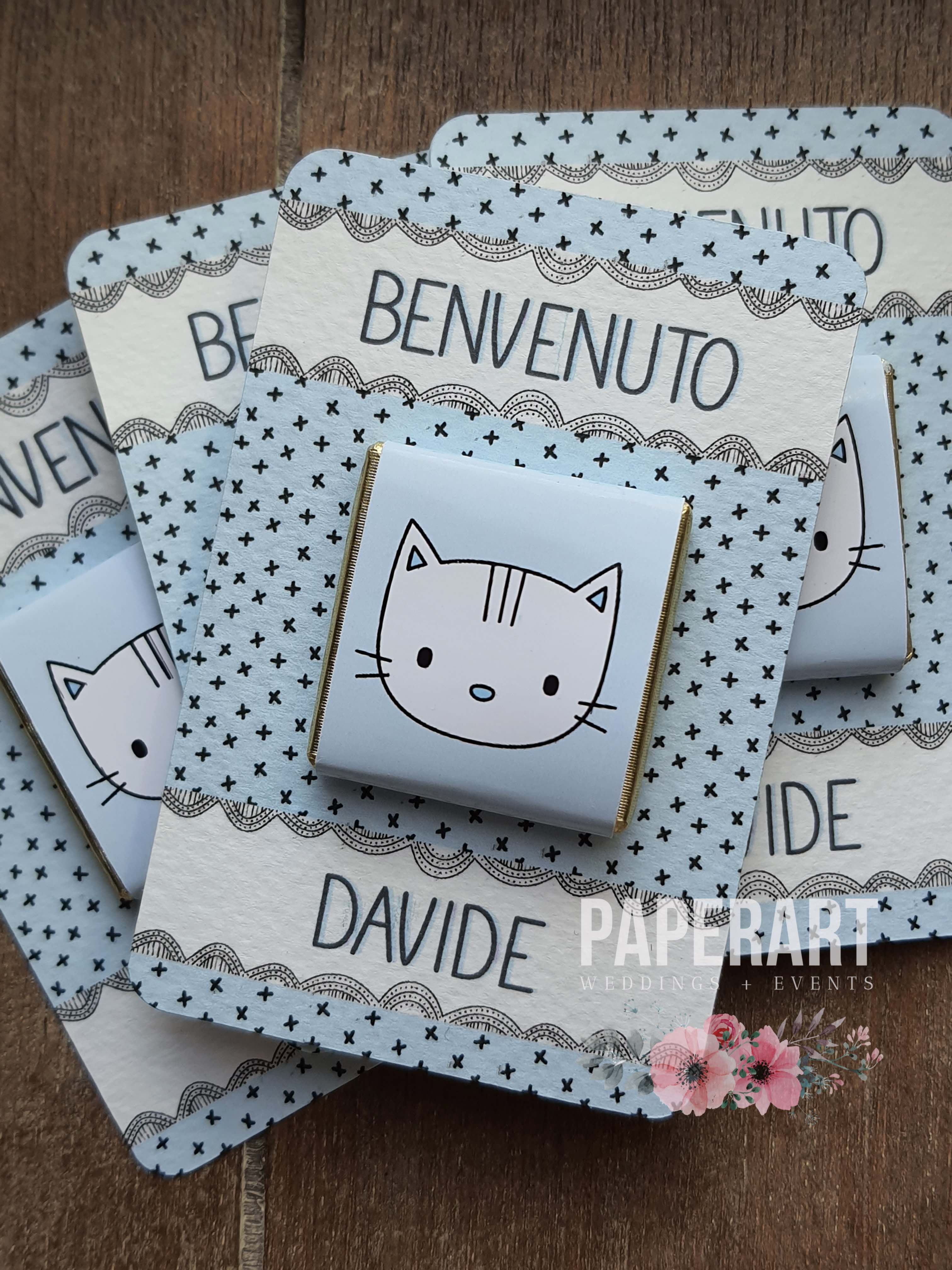 Segnaposto personalizzato cioccolatino
