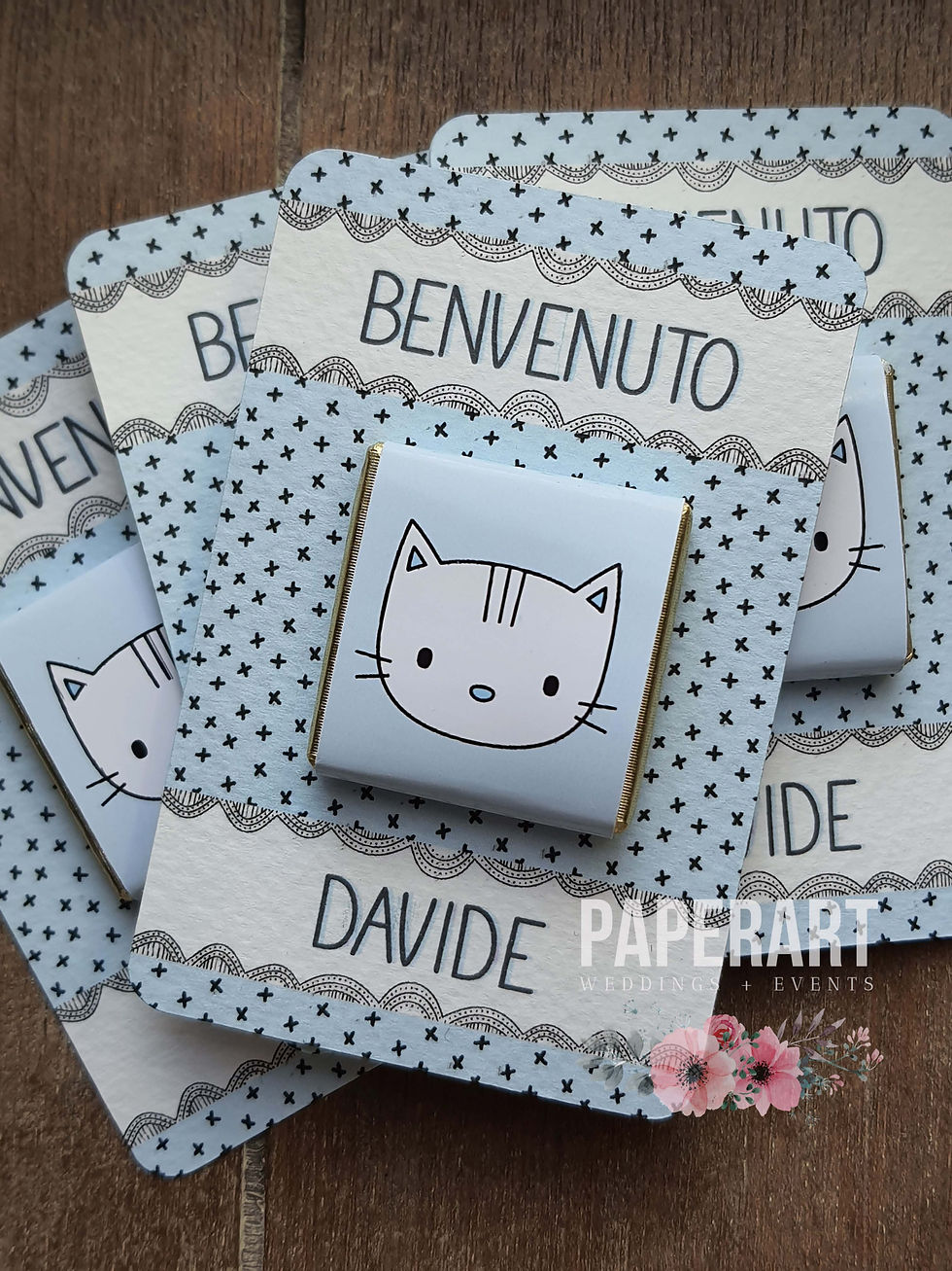 Segnaposto personalizzato cioccolatino