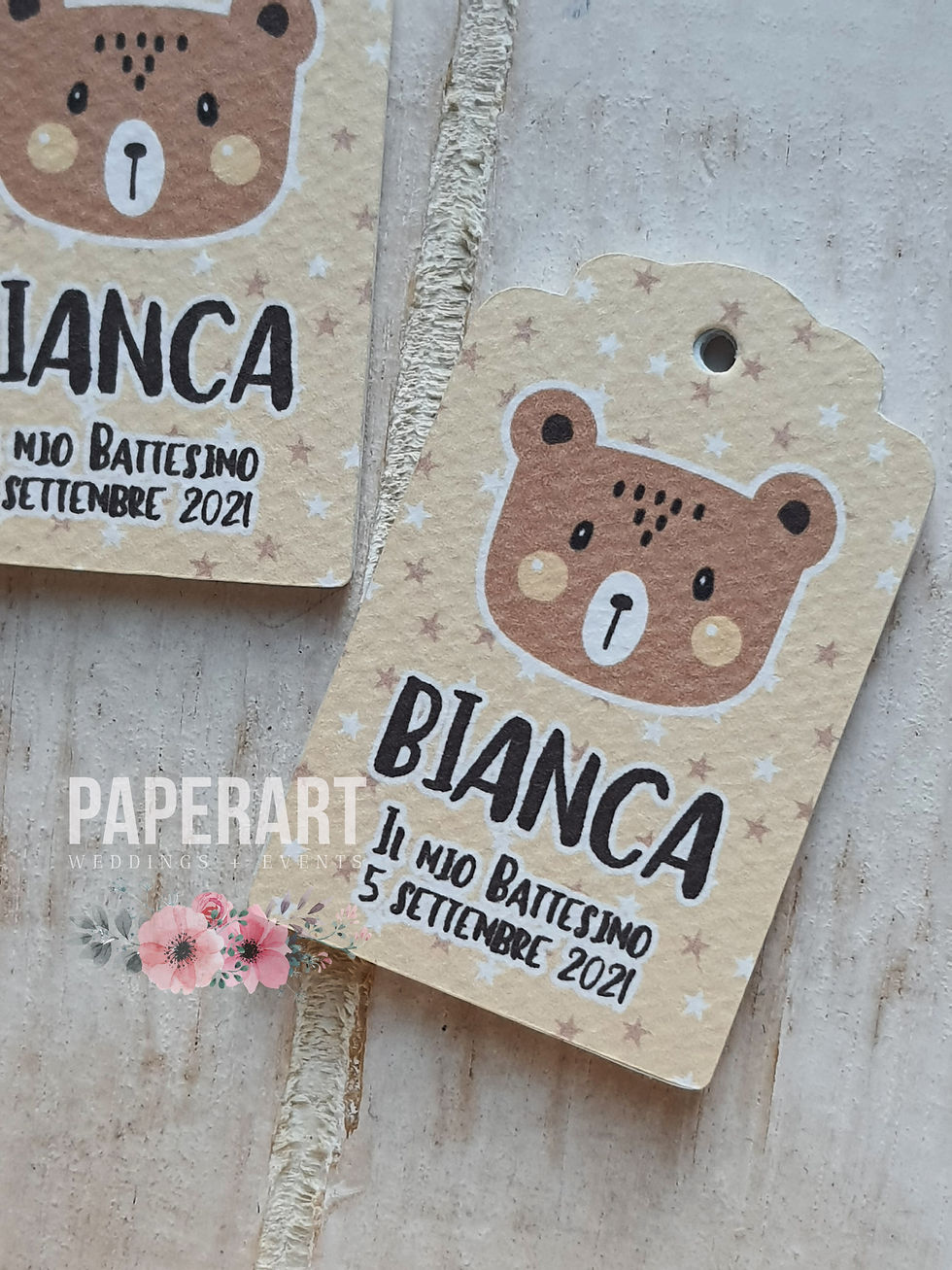 Miniatura: nr. 20 bigliettini per bomboniera - Mod. Baby Bear
