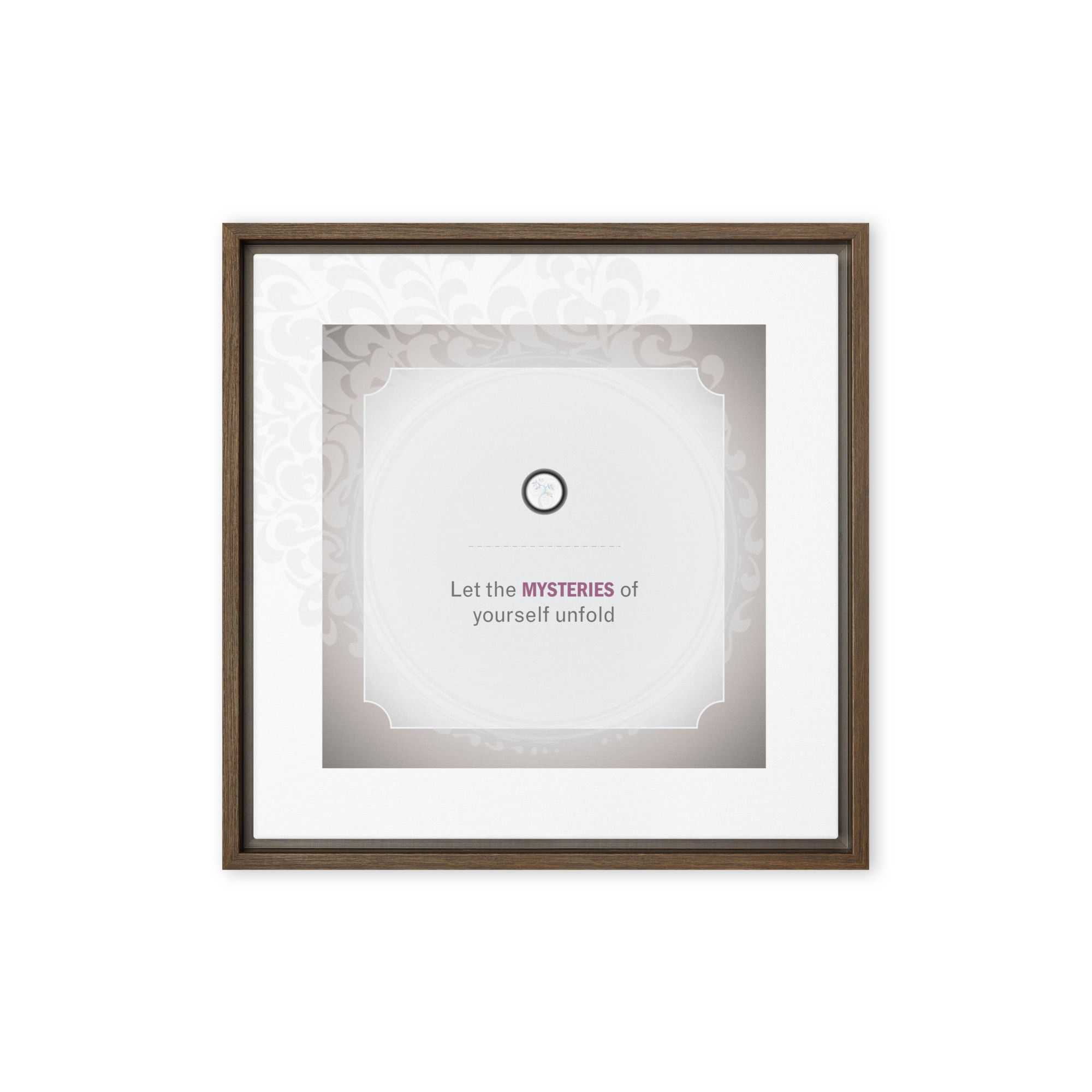 Framed Catalog Quote on Canvas