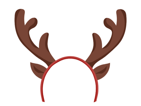 reindeer antlers on a headband