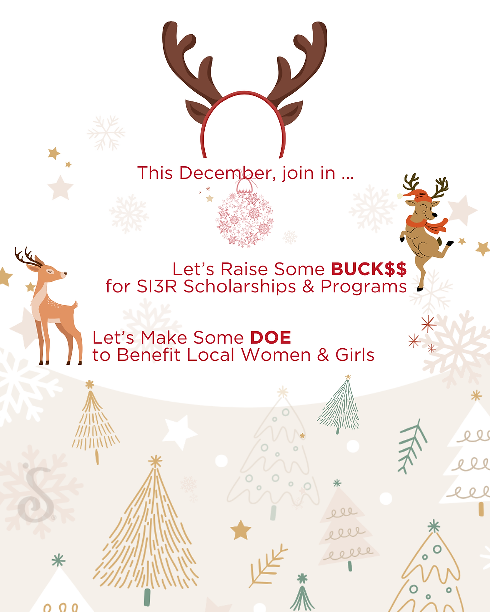 This December, join in ... Let's raise some bucks for SI3R scholarships and programs.