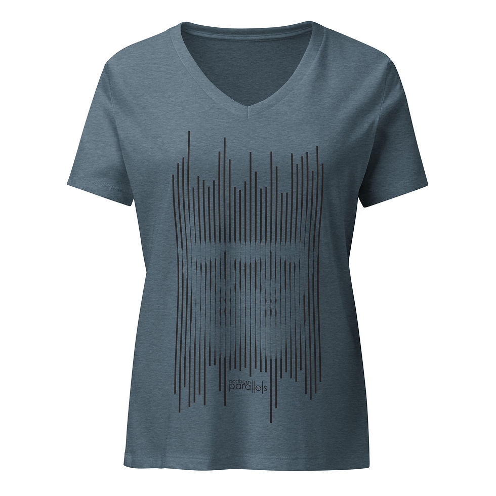 Thumbnail: Women’s Northern Parallels 2 Faced V-Neck T-Shirt