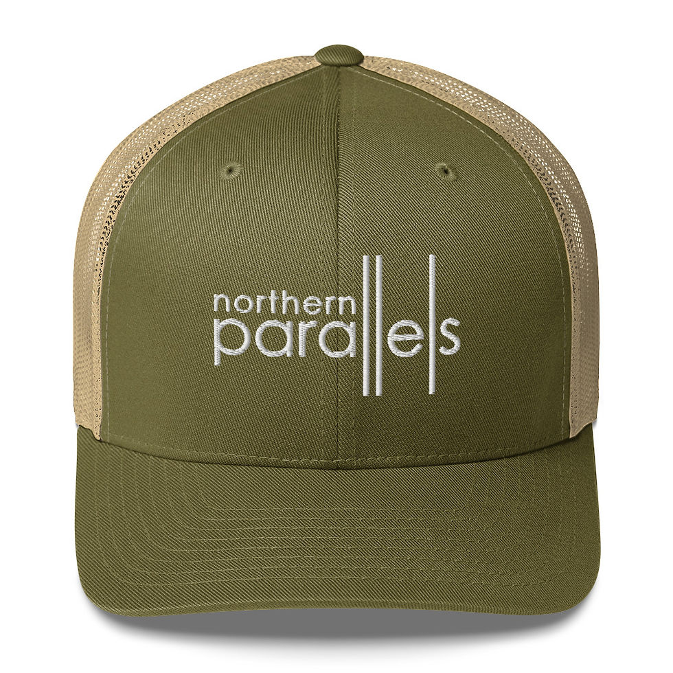 Thumbnail: Northern Parallels Embroidered Trucker Cap
