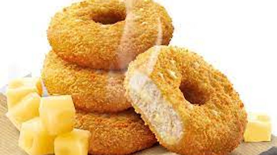 DONUTS DE POLLO RELLENOS DE QUESO